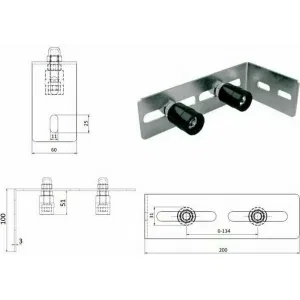 CAME S-350 KIT фурнитура для откатных ворот до 350 кг (КАМЕ) CAME S-350 KIT фурнитура для откатных ворот до 350 кг (КАМЕ)