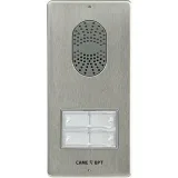 Вызывная аудиопанель LITHOS с 2 кнопками, фронтальная панель из сатинированной стали, цвет серый CAME LKITAX1-2